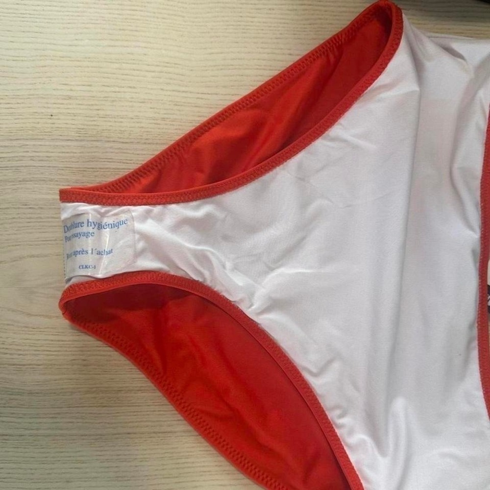 Victoria's Secret PINK Active High Waisted Bikini Bottoms Red Large NWT - Picture 3 of 3